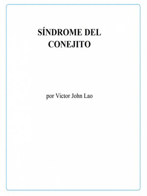 cover image of Síndrome del conejito